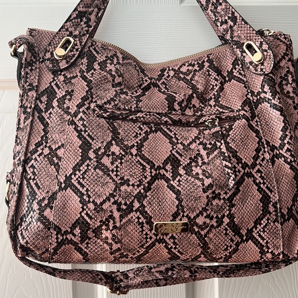 Jessica Simpson Roxanne Python Satchel - Picture 10 of 16